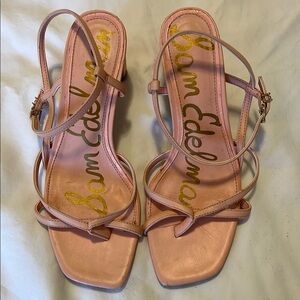 Sam Edelman Pink Strappy Leather Sandals.🆕